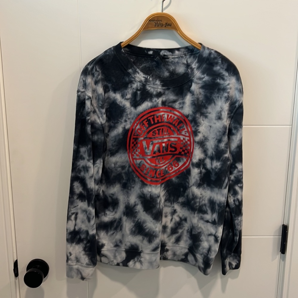 🇺🇸 Vans off the wall Tye dye sweater size small - Picture 2 of 10